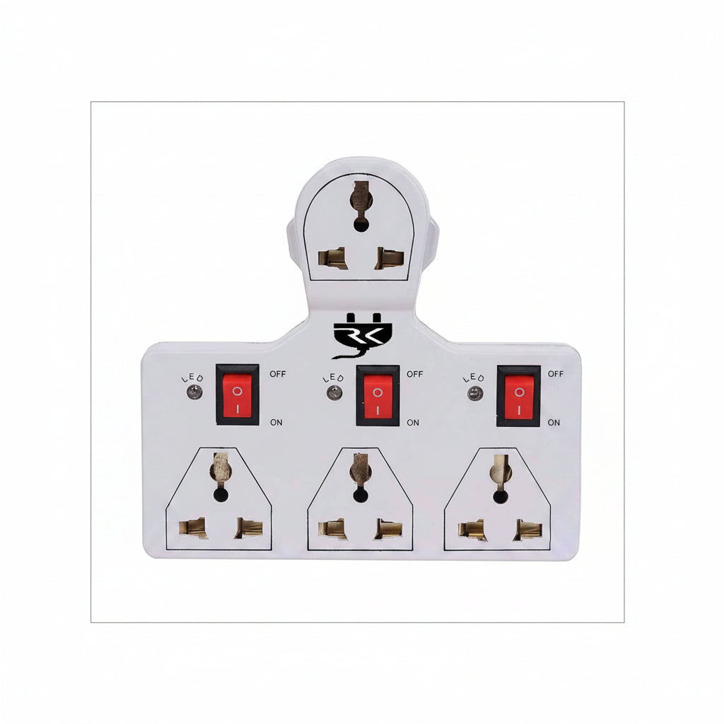 RK Volt Edge Heavy Duty Extension Board – 4- Socket Multi Plug